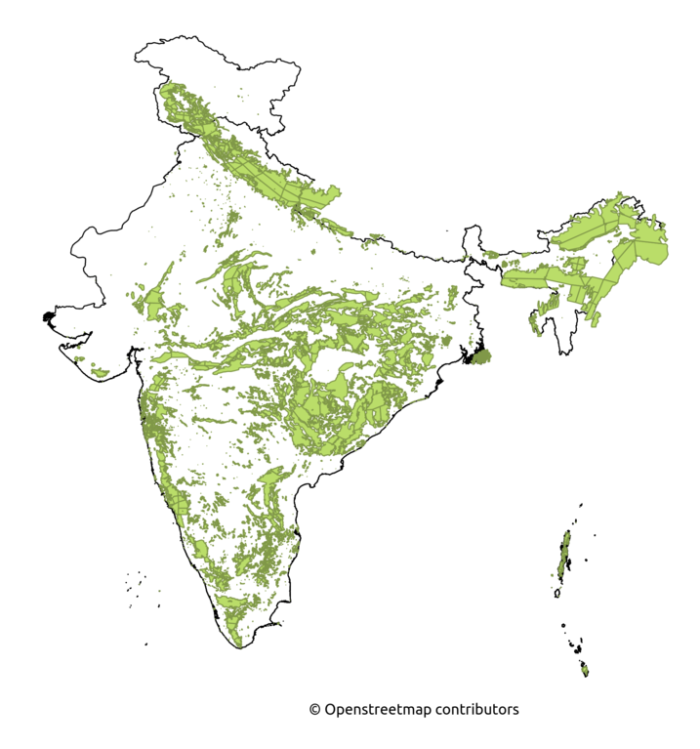Forest Cover Map India